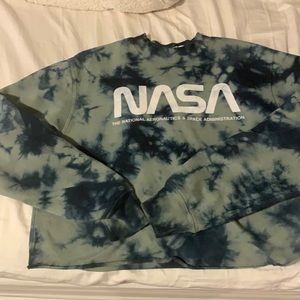 A long sleeve crop top
